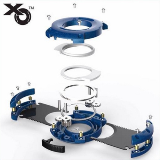 XO Double Guillotine Cutter blau