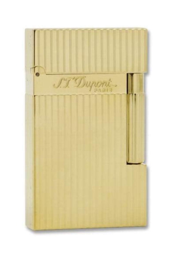 S.T. Dupont Ligne 2 vergoldet längsgerippt