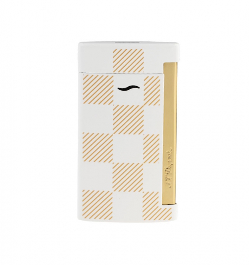 S.T. Dupont Slim 7 Weiß gescheckt