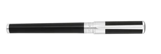 S.T. Dupont Initial Tintenroller schwarz mit Chromfinish