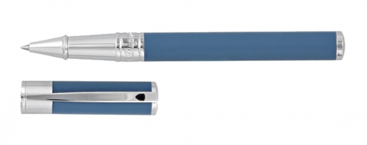 S.T. Dupont rollerball pen shark blue with chrome finish