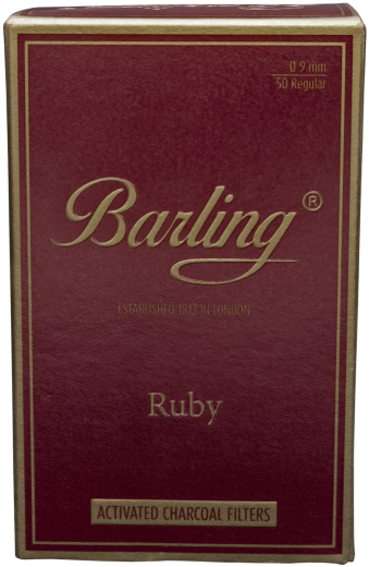 Barling Ruby Activated Charcoal Filter 9mm