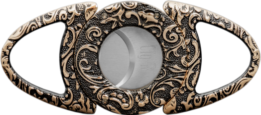 Cig-R Cigar Cutter Bull's Eye Antik Gold
