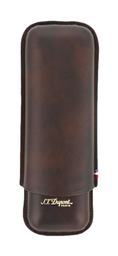 S.T. Dupont Cigar Case Atelier CL 2 brown