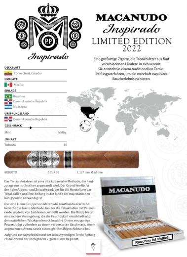 Macanudo Inspirado Limited Edition 2022