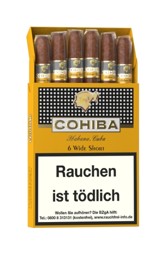 Cohiba Wide Short Zigarillos kaufen bei www.tabak-traeber.de | 100% Tabak ✓ schneller Versand ✓ grosse Auswahl ✓