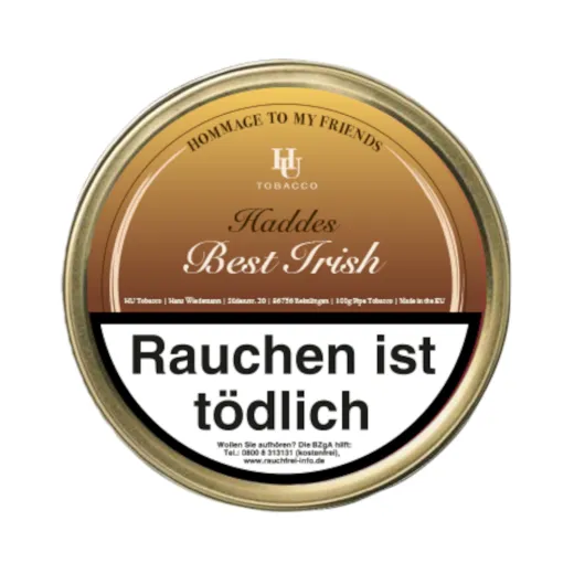 HU Tobacco Hommage to my friends Hadde’s Best Irish