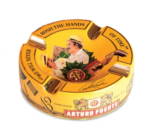 Arturo Fuente Story Dunkles Gold Aschenbecher