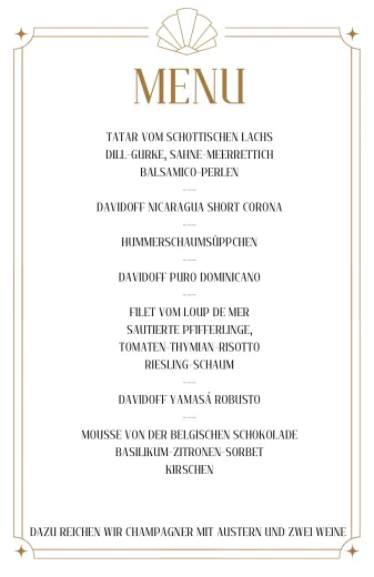 Zigarren-Dinner Davidoff