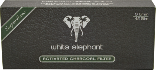 White Elephant Activated Charcoal Filter 6mm