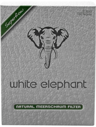 White Elephant Natural Meerschaum Filter 9mm