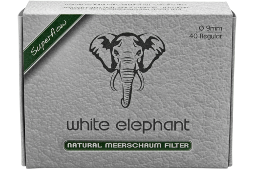 White Elephant Natural Meerschaum Filter 9mm