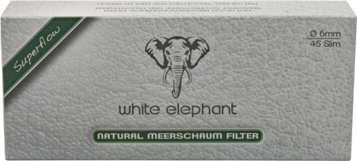 White Elephant Natural Meerschaum Filter 6mm