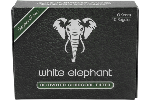 White Elephant Activated Charcoal Filter 9mm