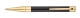 S.T. Dupont Kugelschreiber schwarz mit Gelbgoldfinish