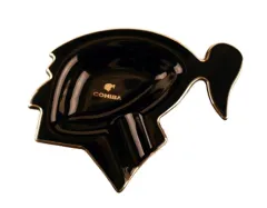 Cohiba head black Ashtray