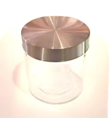 Guy Janot Tobacco pot glass / aluminum