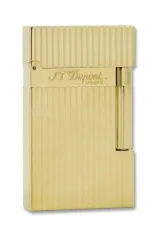 S.T. Dupont Ligne 2 vergoldet längsgerippt