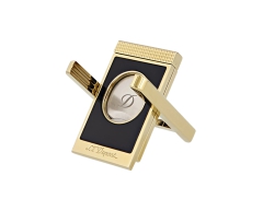 S.T. Dupont Zigarren Abschneider Ständer schwarz/gold