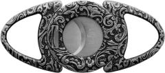 Cig-R Zigarren Abschneider Bulls Eye Antik Silber