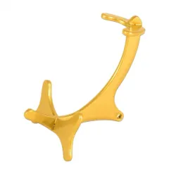 AMPEDUS ONE Pfeifenständer 1er golden Metall