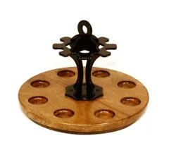 AMPEDUS KPC Pfeifenständer 8er Tobacco Hevea Metall