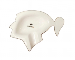 Cohiba head white Ashtray