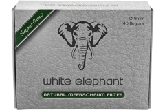 White Elephant Natural Meerschaum Filter 9mm
